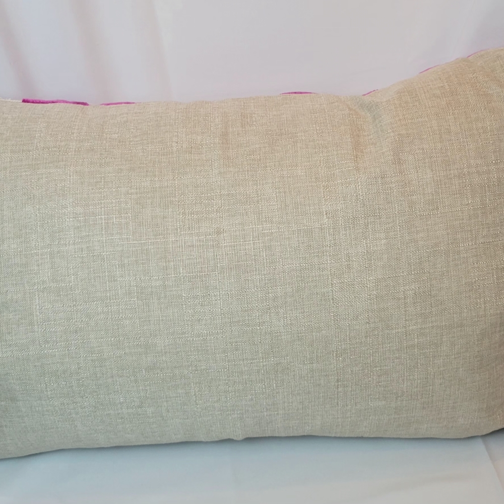 Soho Pink Bat Pattern Accent Pillow - Picture 7 of 15